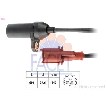 Capteur d'angle, vilebrequin FACET OEM 46779352