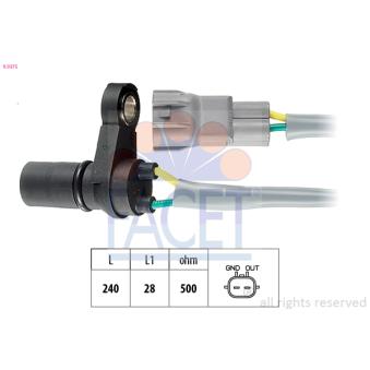 Capteur de vitesse de roue, boîte automatique FACET OEM 30865935