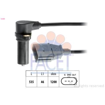 Capteur d'angle, vilebrequin FACET OEM 038907319F