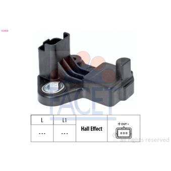 Capteur d'angle, vilebrequin FACET 9.0458 pour TOYOTA HIACE 1.6 HDI - 90cv