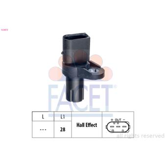 Capteur d'angle, vilebrequin FACET 9.0473 pour BMW Z4 2.0i - 150cv