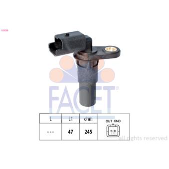 Capteur d'angle, vilebrequin FACET OEM 8200428137