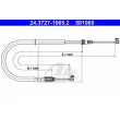 ATE 24.3727-1065.2 - Tirette à câble, frein de stationnement