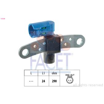 Capteur d'angle, vilebrequin FACET OEM 8200643171