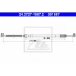 ATE 24.3727-1067.2 - Tirette à câble, frein de stationnement