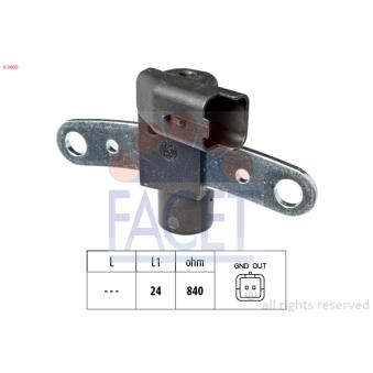 Capteur d'angle, vilebrequin FACET OEM 8200647366