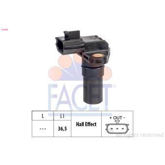 Capteur de vitesse de roue, boîte automatique FACET [9.0649]