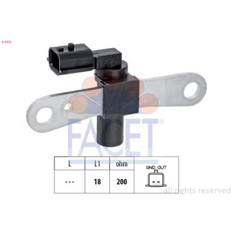Capteur d'angle, vilebrequin FACET OEM 8200772182