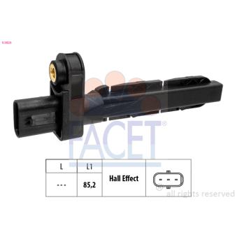Capteur d'angle, vilebrequin FACET 9.0826 pour BMW X1 xDrive 25 e Plug-in-Hybrid - 220cv