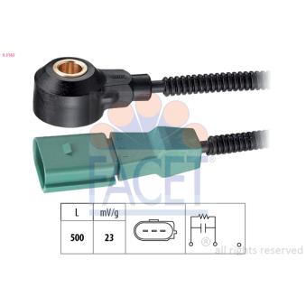 Capteur de cognement FACET 9.3163 pour SEAT EXEO 1.8 TSI - 120cv