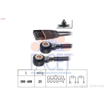 Capteur de cognement FACET 9.3193