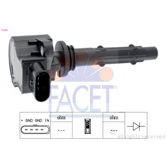 Bobine d'allumage FACET OEM 2504041 Bobine d'allumage FACET OEM 2504041