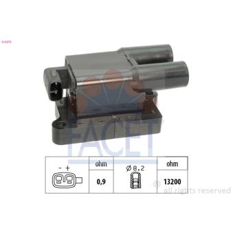 Bobine d'allumage FACET 9.6479 pour HYUNDAI I20 1.2 - 78cv