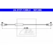 ATE 24.3727-1306.2 - Tirette à câble, frein de stationnement