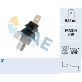 Indicateur de pression d'huile FAE OEM 782000480
