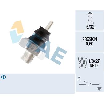 Indicateur de pression d'huile FAE 12040 pour MITSUBISHI SPACE 2.5 DI - 69cv