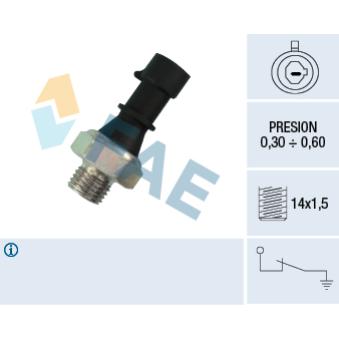 Indicateur de pression d'huile FAE 12430 pour OPEL ANTARA 2.4 - 141cv