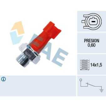 Indicateur de pression d'huile FAE OEM 1131K7