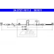 ATE 24.3727-1611.2 - Tirette à câble, frein de stationnement