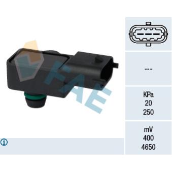 Capteur, pression du tuyau d'admission FAE 15056 pour OPEL COMBO 1.7 CDTI 16V - 101cv