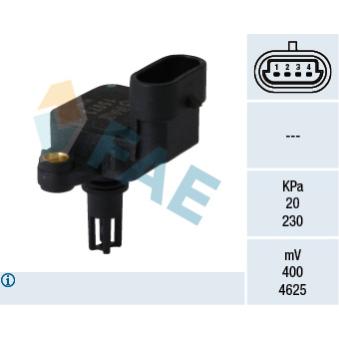 Capteur, pression du tuyau d'admission FAE 15073
