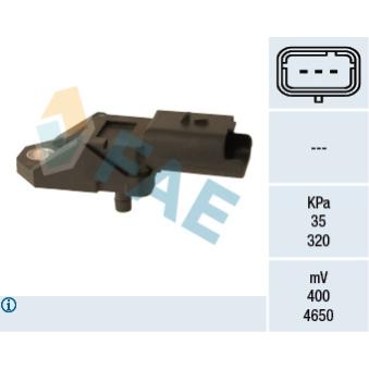 Capteur, pression du tuyau d'admission FAE 15107