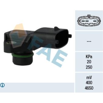 Capteur, pression du tuyau d'admission FAE OEM 3920027000 Capteur, pression du tuyau d'admission FAE OEM 3920027000