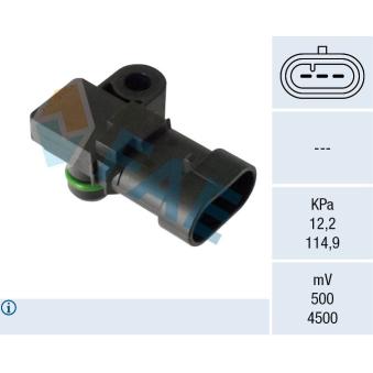 Capteur, pression du tuyau d'admission FAE OEM 1238394 Capteur, pression du tuyau d'admission FAE OEM 1238394