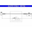 ATE 24.3727-1722.2 - Tirette à câble, frein de stationnement