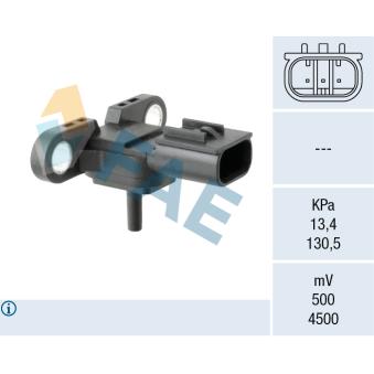 Capteur, pression du tuyau d'admission FAE 15280 pour VOLVO 940 250h E-Four - 145cv