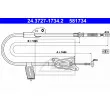 ATE 24.3727-1734.2 - Tirette à câble, frein de stationnement