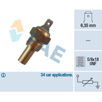 Sonde de température, liquide de refroidissement FAE OEM 460191