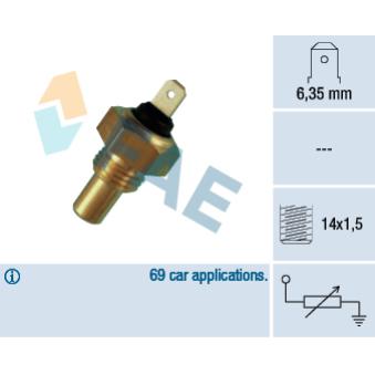 Sonde de température, liquide de refroidissement FAE OEM 60504210