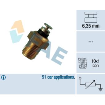 Sonde de température, liquide de refroidissement FAE 32180