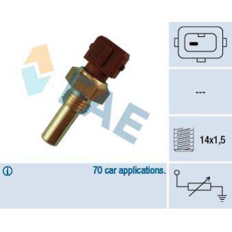 Sonde de température, liquide de refroidissement FAE 32270 pour BMW Série 5 524 d - 86cv