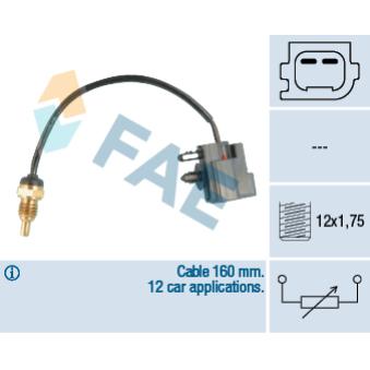 Sonde de température, liquide de refroidissement FAE 32426 pour CADILLAC BLS 1.8 TDCi - 110cv