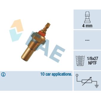 Sonde de température, liquide de refroidissement FAE 32450