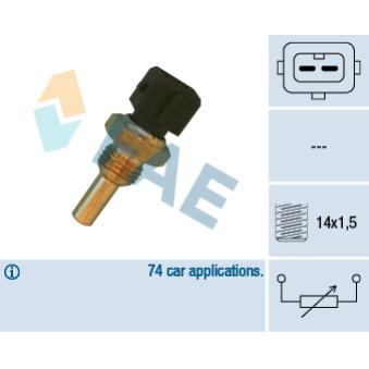 Sonde de température, liquide de refroidissement FAE OEM 1710535