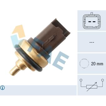 Sonde de température, liquide de refroidissement FAE 33708 pour JEEP COMPASS Cooper - 120cv