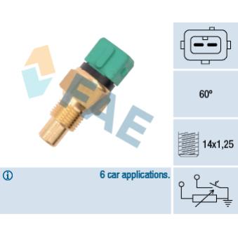 Sonde de température, liquide de refroidissement FAE OEM 133842