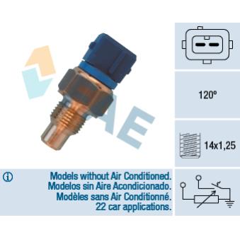 Sonde de température, liquide de refroidissement FAE OEM 133886