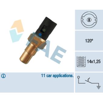 Contact thermique, voyant avertisseur de l'agent réfrigérant FAE OEM 7700809907