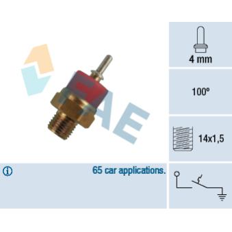 Contact thermique, voyant avertisseur de l'agent réfrigérant FAE OEM 0035455124