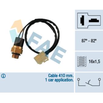Interrupteur de température, ventilateur de radiateur FAE [36240]