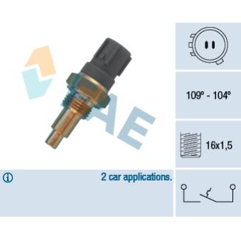 Interrupteur de température, ventilateur de radiateur FAE 36430