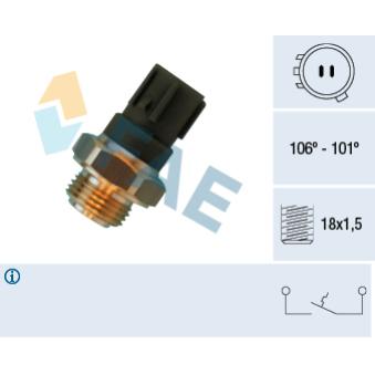 Interrupteur de température, ventilateur de radiateur FAE 36460
