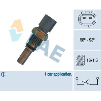 Interrupteur de température, ventilateur de radiateur FAE 36550
