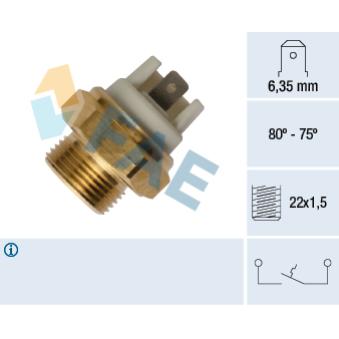 Interrupteur de température, ventilateur de radiateur FAE 37352