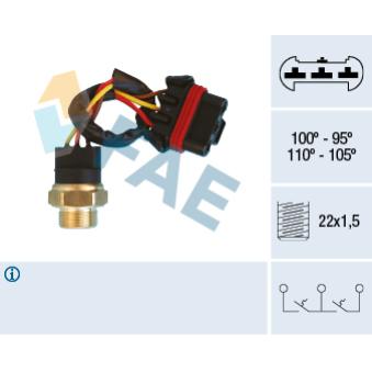 Interrupteur de température, ventilateur de radiateur FAE 38290