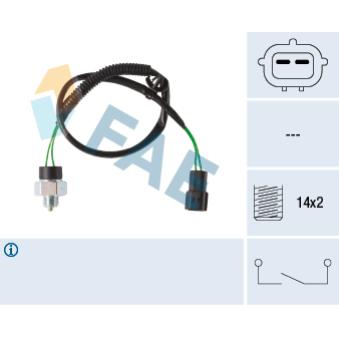 Contacteur, feu de recul FAE 41281 pour CITROEN C3 2.0 CD - 110cv Contacteur, feu de recul FAE 41281 pour CITROEN C3 2.0 CD - 110cv